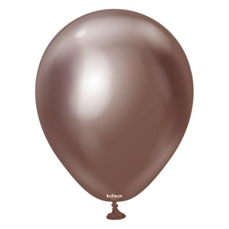 Balony Lateksowe Mirror Chocolate, Brązowy, 45 Cm, 25 Szt.