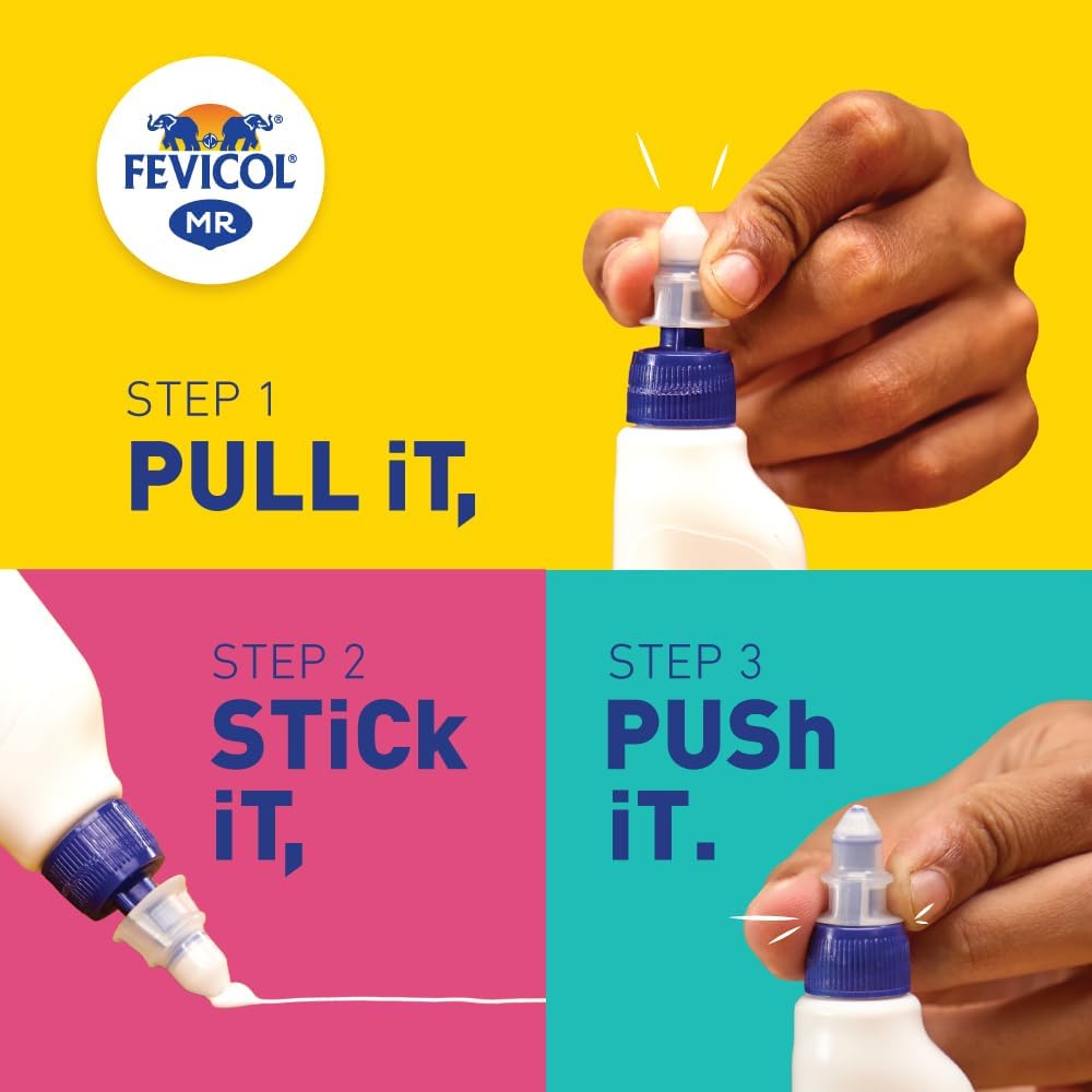 Клей Fevicol MR Craft 500 г Универсальный клей для DIY-искусства и поделок, школьных проектов, детей и студентов Простое использование