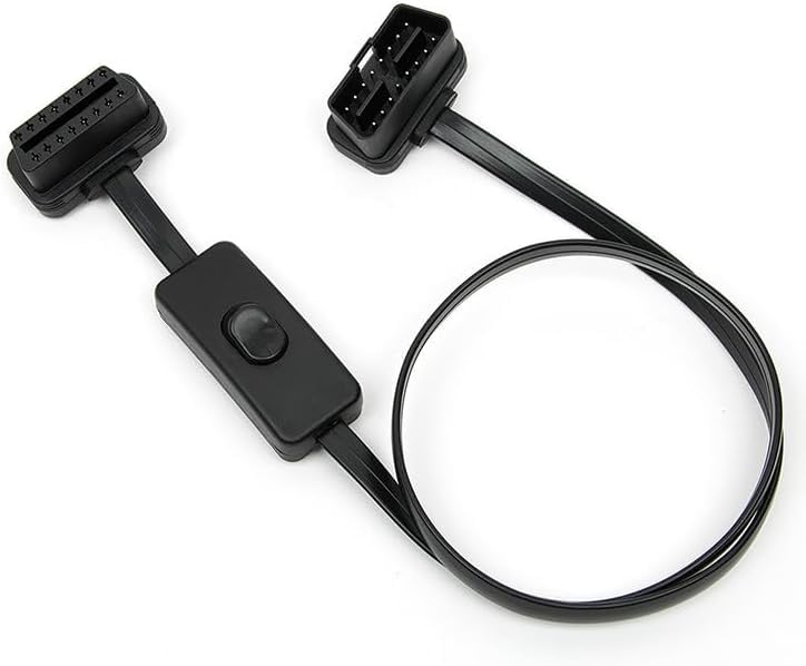OBD2 удлинитель с выключателем, 16 контактов, длина 60 см, для автомобиля