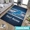 Custom NameDetroit-Lions Team Carpet, Indoor Rug, Chair Rug, Living Rooms, Doormat Made From Polyester Home Decor Birthday Christmas Gifts