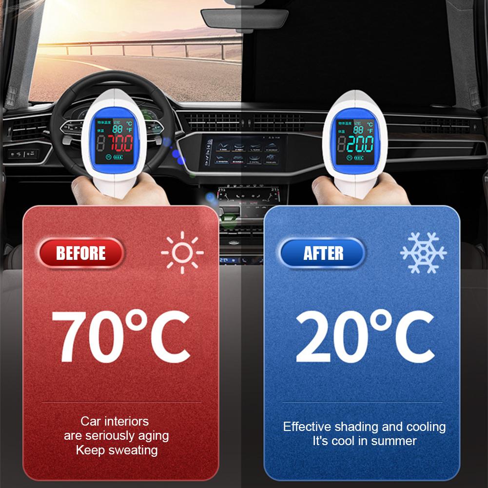 Universal Car Front Windscreen Sun Shade Sun Protection Double-Layer Window Cove