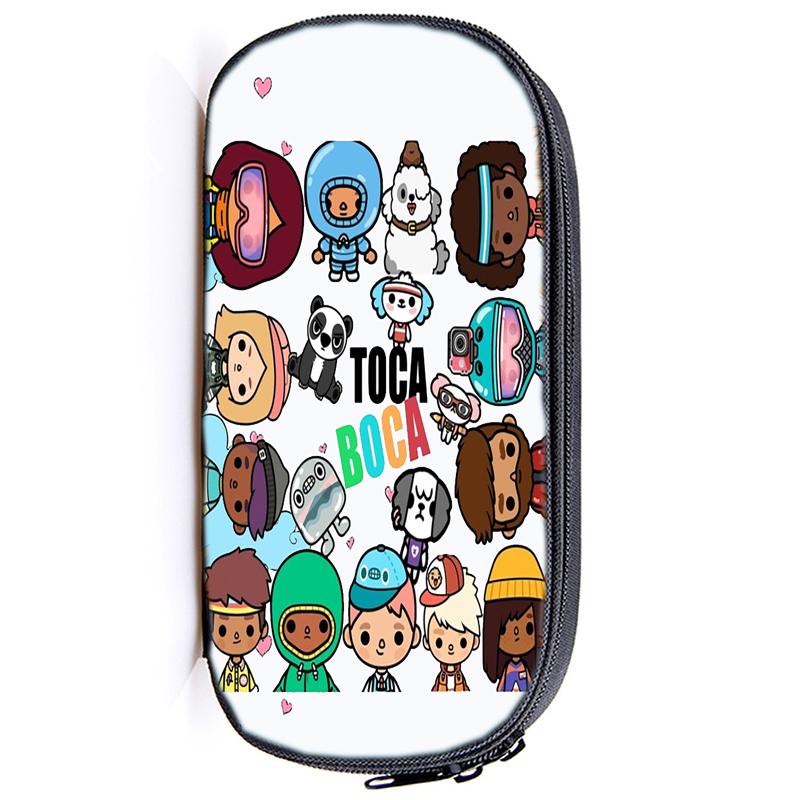 Сумка-карандаш Toca Life World, канцелярские принадлежности, Toca, игровой пенал для девочек, пенал на молнии, школьные принадлежности