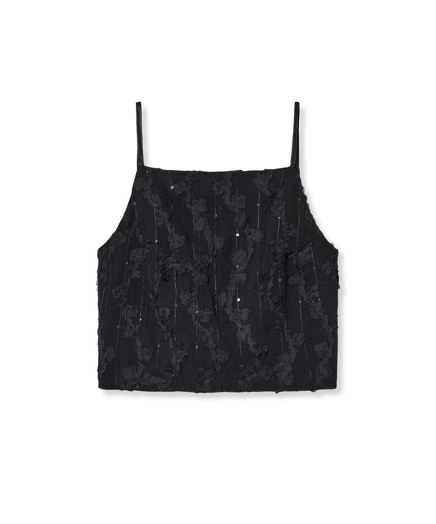 MIDNIGHT MOVE Rose Top (Black)