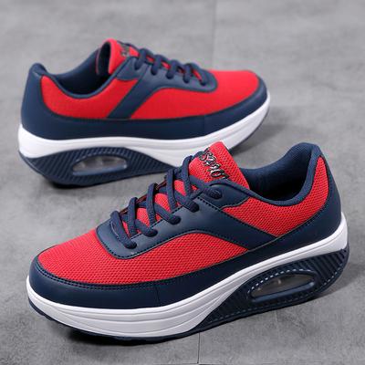 Кроссовки 2025 года, осень, новая женская обувь на воздушной подушке, толстая подошва, усиливающая сетку, дышащая, для путешествий, отдыха, спорта, женская обувь