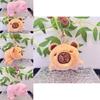 Water Flip Unique Capybara Plush Toy Cute Animal Keychain Soft Short Design Plush