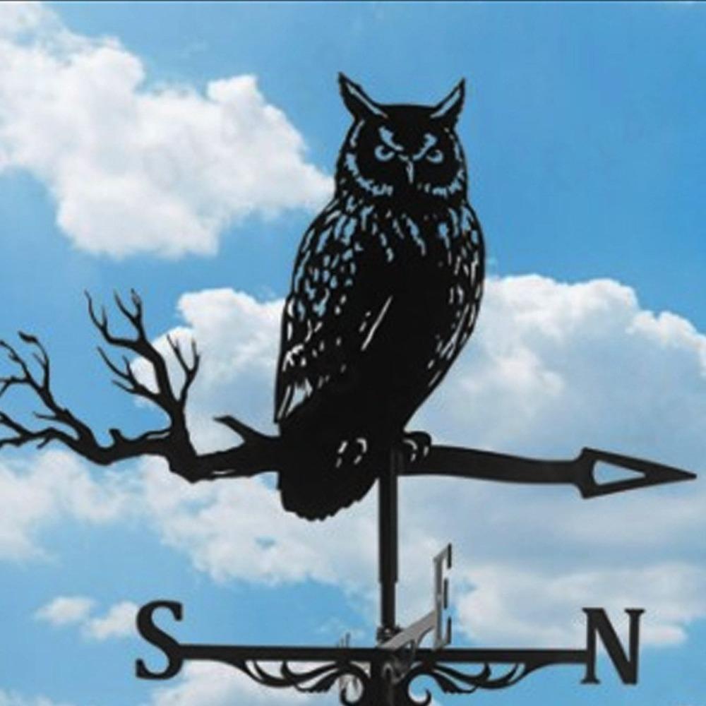 Black Wind Indicator Metal Weathercock Creativity Weather Vane