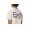 Emporio Armani Ea7 Однотонная футболка с круглым вырезом и буквой, повседневная, с коротким рукавом, унисекс, бежевая 3DUT06-PJVBZ-1946