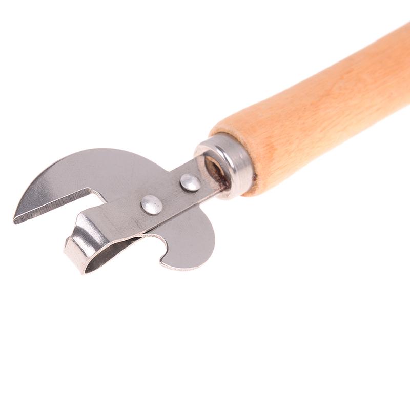 Профессиональный кухонный инструмент из нержавеющей стали, безопасный ручной открывалка для консервных банок, удобный ручной открывалка с боковым вырезом