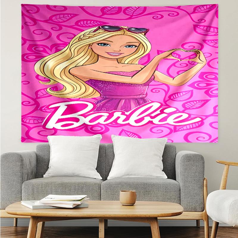 Barbie Tapestry for Bedroom Aesthetic Classroom Tapestries Wall Hanging for Living Room Dorm Office,Ideal Creative Gift