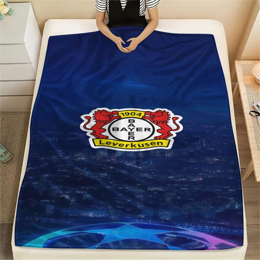 Bayer 04 Leverkusen logo Print FlAannel Blanket, High quality Comfortable for All Seasons, Home Decor, Warmth and Comfort