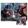 Пазл из 1000 деталей - Marvel Civil War CapA vs Iron Man, популярная корейская головоломка