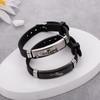 1pair Bracelets Crown Pattern Personalized Couple Style Adjustable Silicone Bracelet