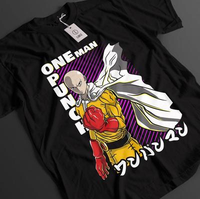 Футболка One Punch Man Футболка с Сайтамой Футболка с Геносом Топ с Тацумаки Футболка с Гароу Аниме