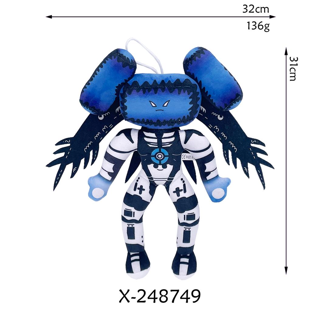 Плюшевая игрушка Кинооператор Человек Мягкая кукла Роман Спикер Skibidi Туалет Skibidi Детские игрушки