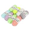 8pcs Glow Yarn Multicolor Knitting Luminous Craft Yarn for Beginner DIY Crocheting Craft 50m