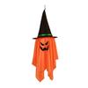 Halloween Light-up Ghost Decoration Spooky LED Witch Hat Ghost Lamp Indoor Outdoor Garden Porch Yard