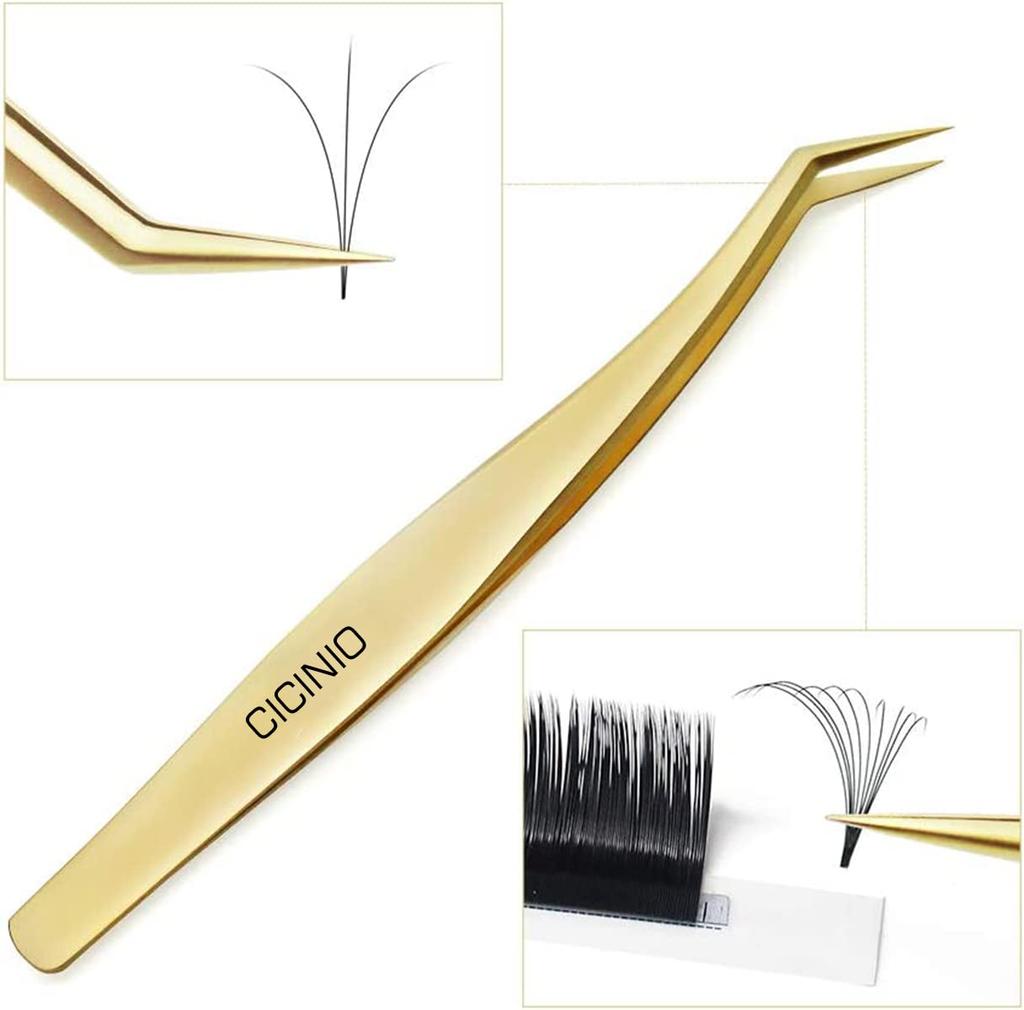 CICINIO Blackhead Removal Precision Precision Tweezers with Tip Perfect for Removing Hair Acne and Pore with 12 Dedicated Blackhead and Acne Includes