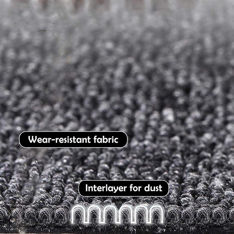 10PCS Patchwork Carpet Self-absorbing Non-adhesive Floor Rug Flocked Polyester Kitchen Bathroom Hotel Office Solid Colour Mat Non-slip