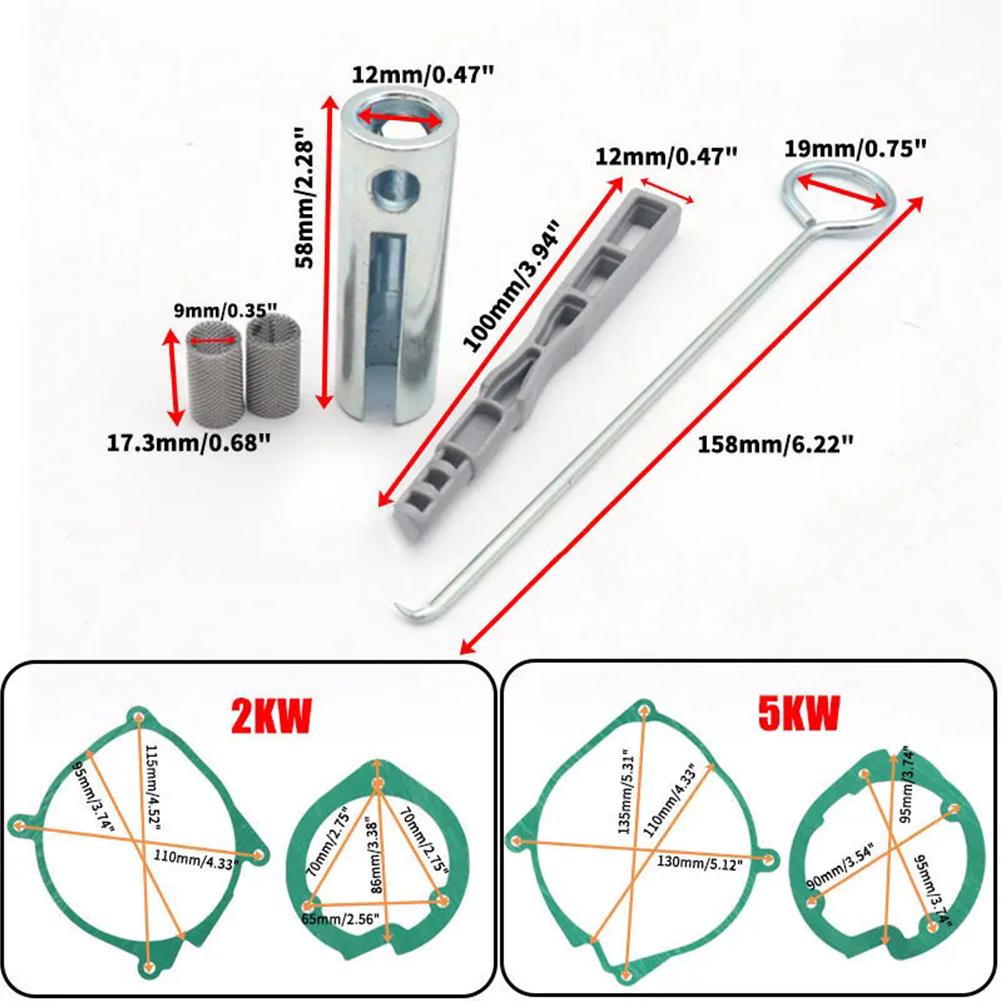 Комплект для ремонта свечей накаливания 12 В 24 В 2 кВт 5 кВт Воздушный дизельный стояночный обогреватель Ремонтные детали для автомобиля Грузовик Лодка Инструмент для снятия и установки Комплект для технического обслуживания