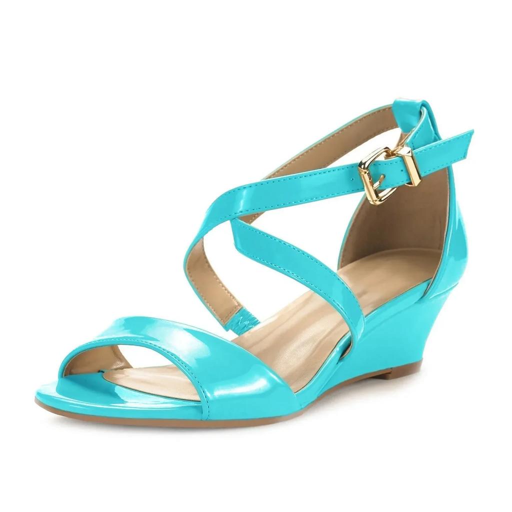 Women's Wedge Sandals Summer New Casual Wedge Platform High Heels Female Open Toes Breathable Sandal Women Designer Luxury Shoes