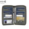 Многофункциональный держатель для паспорта с RFID-защитой, вертикальный кошелек для карт, дорожный органайзер для наличных, карт, удостоверения личности, для ежедневного использования на улице