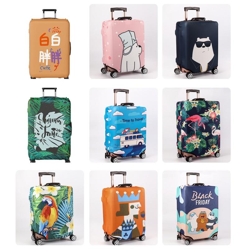 Elastic Cartoon Luggage Cover – Durable & Protective Travel Suitcase Cover for 19-30 Inch Luggage