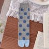 Split Toe Design Mid Tube Socks Breathable Women's Cotton Socks Kawaii Toe Socks  Casual