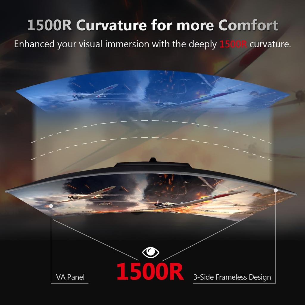 Gaming Monitor 200Hz 30 Inch Ultra Wide Display Curved LED WFHD Speaker UG30 219 2560x1080/Anti-Gloss/VA Panel/1500R/HDR (Standard Brightness