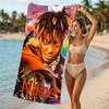 Customizable personalized beach towels Juice WRLD themed designs.Suitable for the beach, yoga, sports;ideal as beach accessories