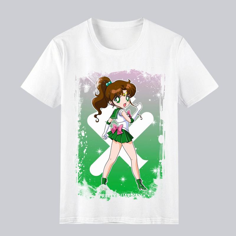 New Arrival Sailor Moon TShirt Summer Short Sleeve Tee for Unisex Women Loose Fit Cartoon Anime Tops