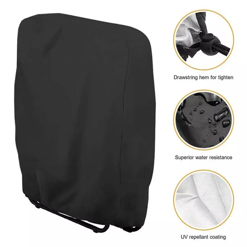 1 шт./2 шт. Подушки для стульев Защита мебели Черные Пляжные стулья Прочный материал с эластичными креплениями Для улицы