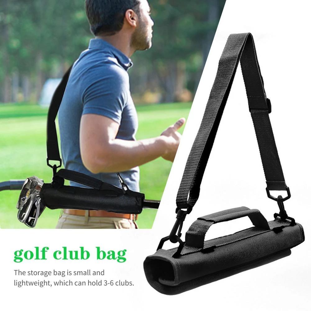 Portable Golf Club Bag Mini Carry Bag Cross Body Club Bag Grip Piece Practice Bag