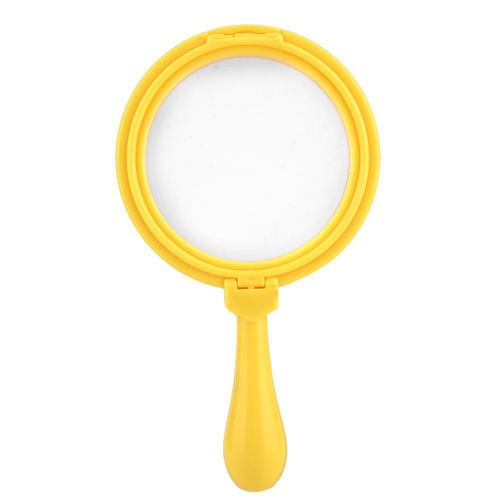 Пластиковая ручная детская лупа 3X с подставкой, детские развивающие игрушки