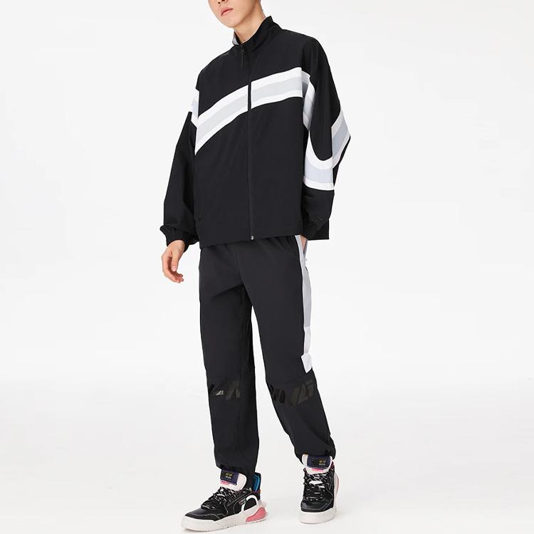 Li Ning Спортивная модная коллекция Брюки спортивные Мужские Черные AYKS309-1