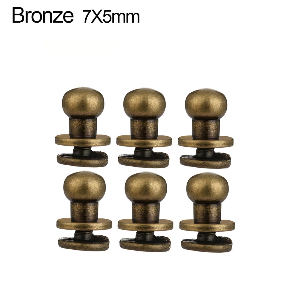 10pcs Hot sale Hat Bag Brass Nail Leather Craft Monk Head Screws Garment Rivets Clothes/Bag/Shoes