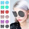 Декоративные очки NO Shape Lens Individual Letter Солнцезащитные очки Photo Prop Rimless Anti-UV