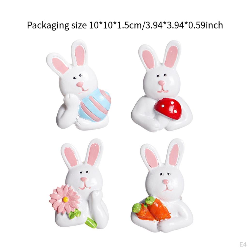 4 штуки пасхальный кролик яйцо формы наклейки на холодильник украшения художественное оформление холодильник для кафе