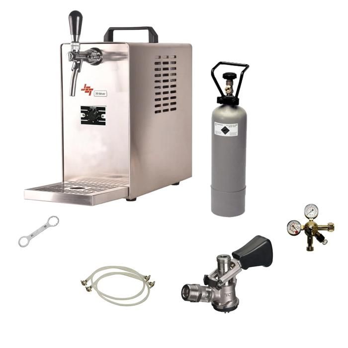 Tireuse à bière - ICH-ZAPFE.DE - JET 30 - Kit complet - 40 L/h - Tête combo filetage mâle