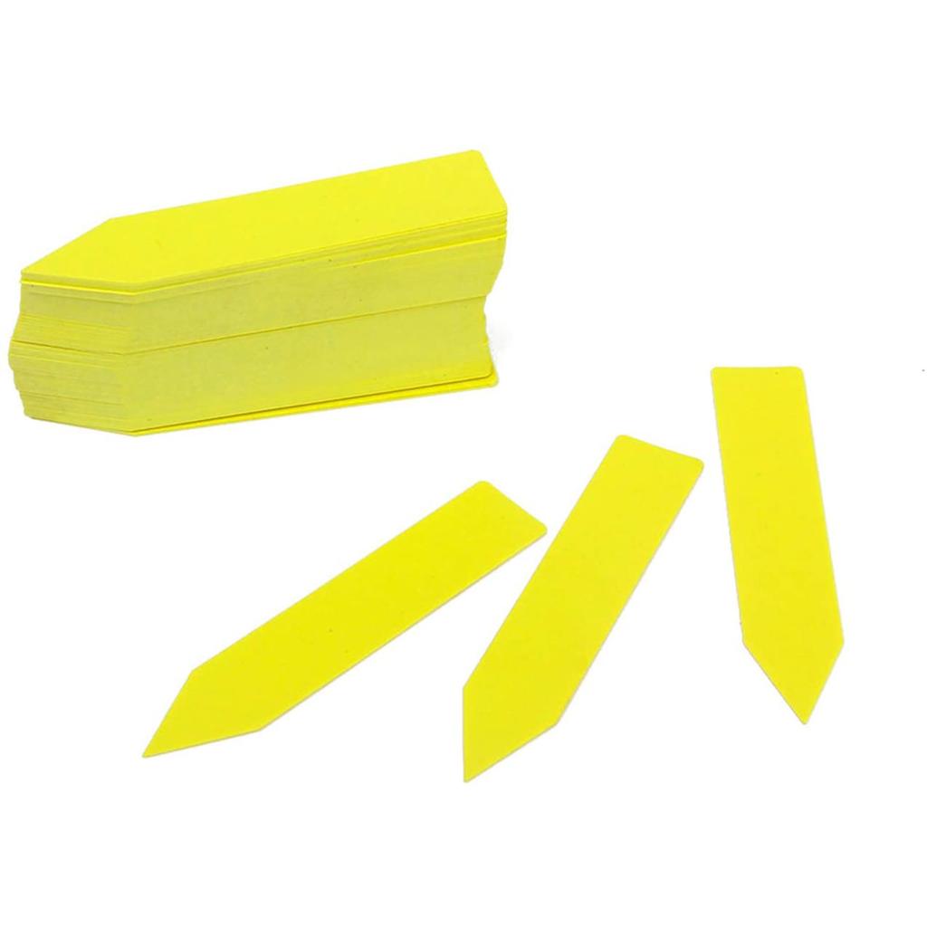 100 Pcs Plastic Plant Seed Labels Pot Marker Nursery Garden Stake Tags 10x2 Cm