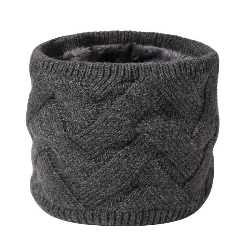 Winter Velvet Warm Scarf Versatile Knitted Scarf Outdoor Skiing Cold Neck Cover Couple