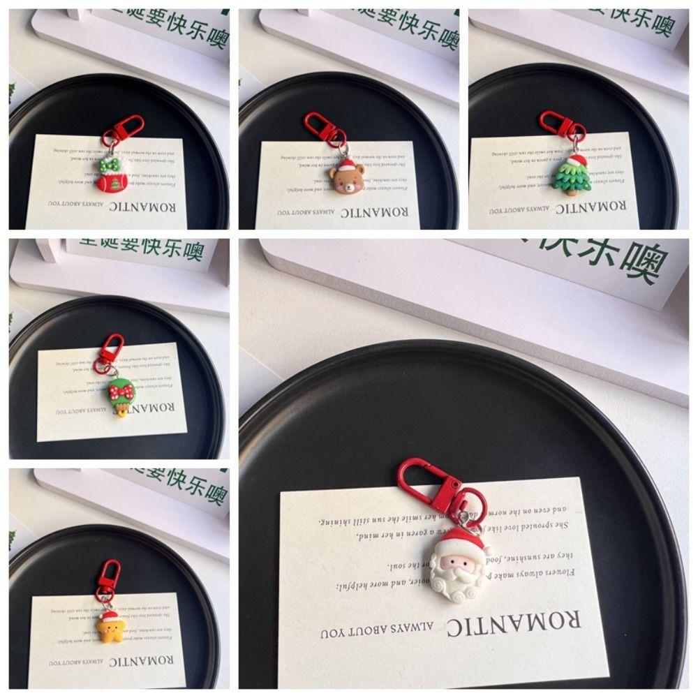 Носки Рождественский Санта Клаус Подвеска Лось Сделай сам Цепочка Подвеска Уникальный Рождественский Полимерный Брелок Подарок