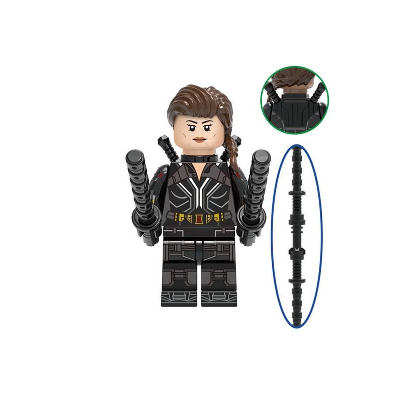 Новые минифигурки Черной Вдовы, игрушки-строительные блоки супергероев