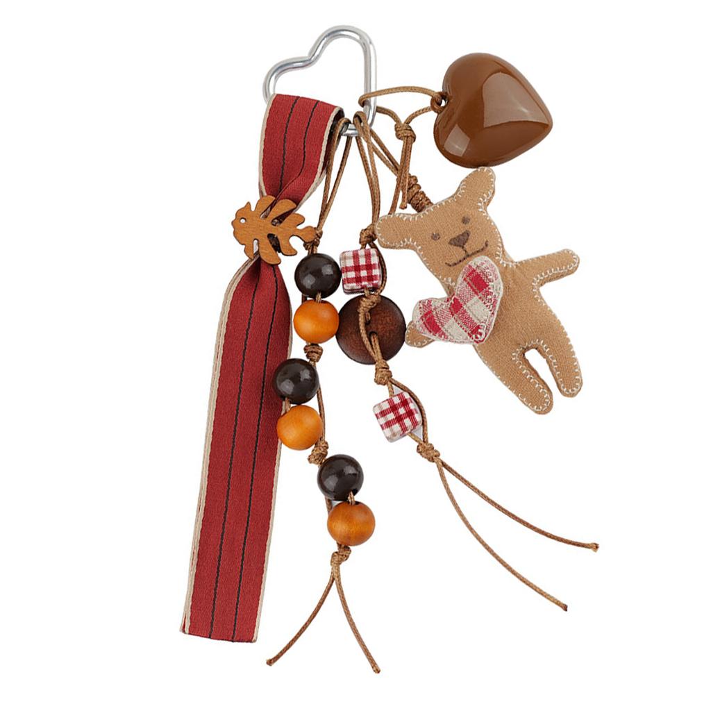 Bear or Frog Pendant Key Holder Delightful Decoration Cartoon Bear Keychain Bags Ornament Present for Kids and Teens