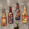 Wall Decor Corkscrew Beer Bottle Shape Labor-saving Vintage Creative Non-deformable Opener for Bar