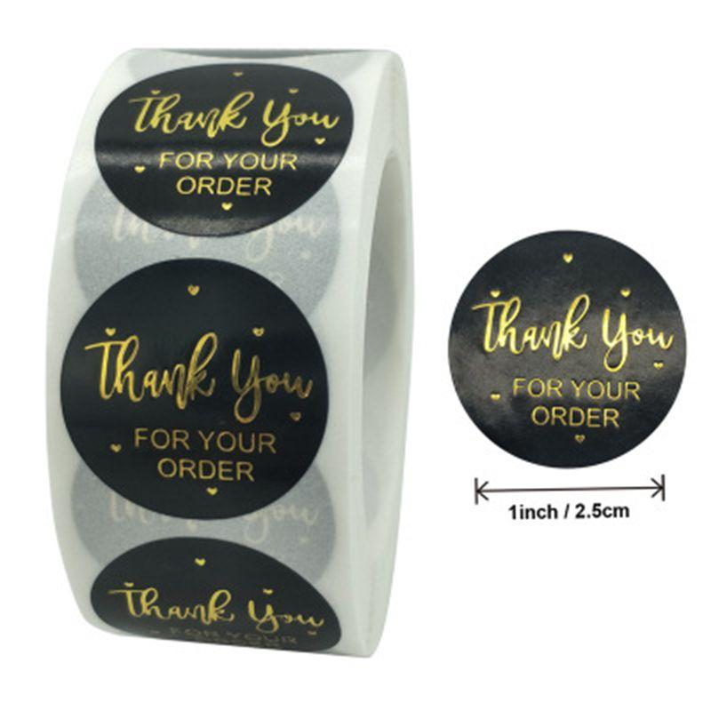 500pc Thank You for Your order Stickers for kids Gold Seal Label You've Got Great Taste Stationery Sticker Pretty things inside