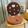 Square Round Cookies Seat Cushion Stuffed Doll Bread Plush Pillow Chair Plush Cushion  Bedroom