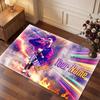 Lamine Yamal Custom Crystal Velvet Rug, Personalized Name Text Print, Football Logo Soft Non‑Slip Floor Mat Home Decor Gift