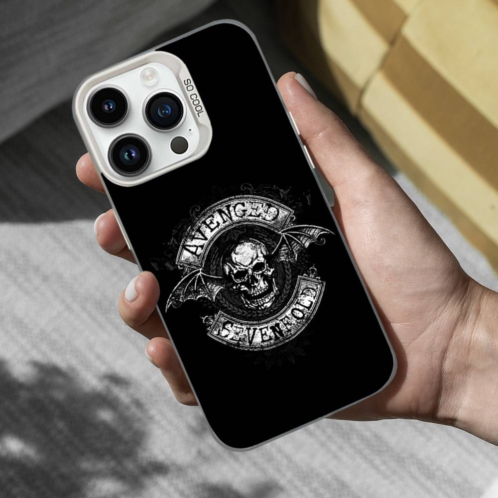 Band A-Avenged S-Sevenfold Phone Case For iPhone 16,15,14,13,12,11,Mini,Pro,SE,MAX White Matte Shockproof Cover