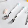 Miffy Step 1 Correction Chopsticks Spoon Fork Set, White, Spoon + Fork + Correction Chopsticks