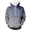Fashion Print Loose Men's And Women's Long Sleeve Hooded Sweater